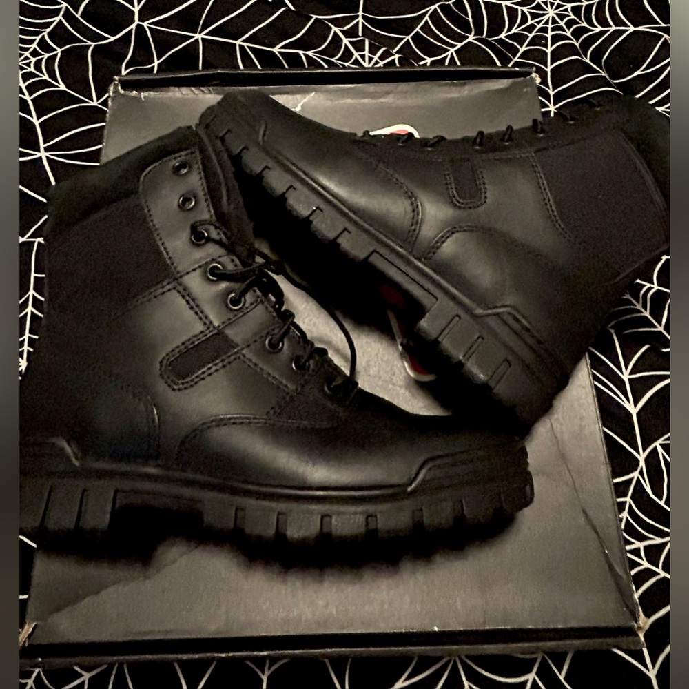 Men's Black Tactical Lace-Up Boots Thorogood Brand 9M NWT